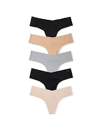 5-Pack No-Show Thong Panties