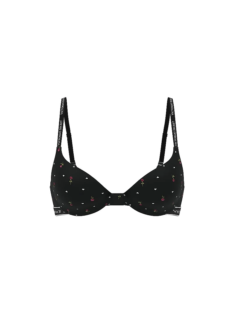 Bombshell Add-2-Cups Cotton Exploded Logo Push-Up Bra