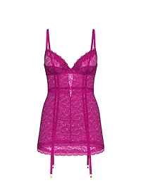Tease Lace Cupped Mini Slip Dress