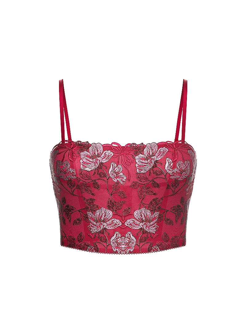 Beautiful Bows Embroidery Bra Top