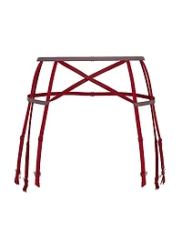 Scarlet Shine Strappy Garter Belt