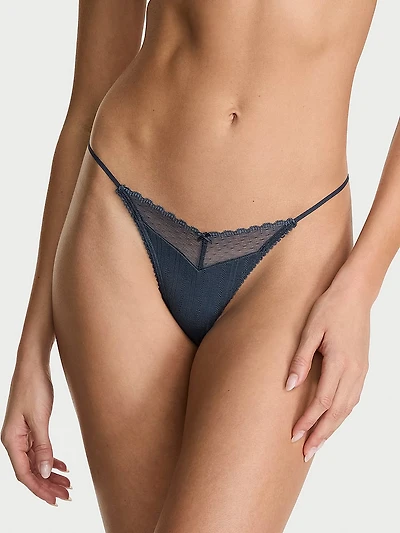 Stretch Cotton V-String Panty