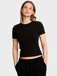 Stretch Cotton Fitted Tee