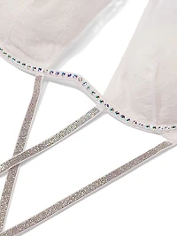 Gradient Shine Strappy Halter Teddy