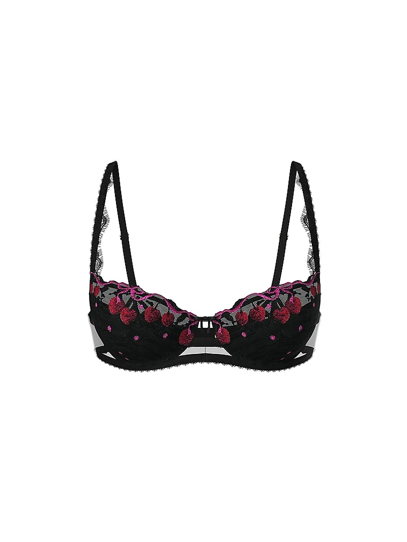 Rose Lace Uplift Balconette Bra