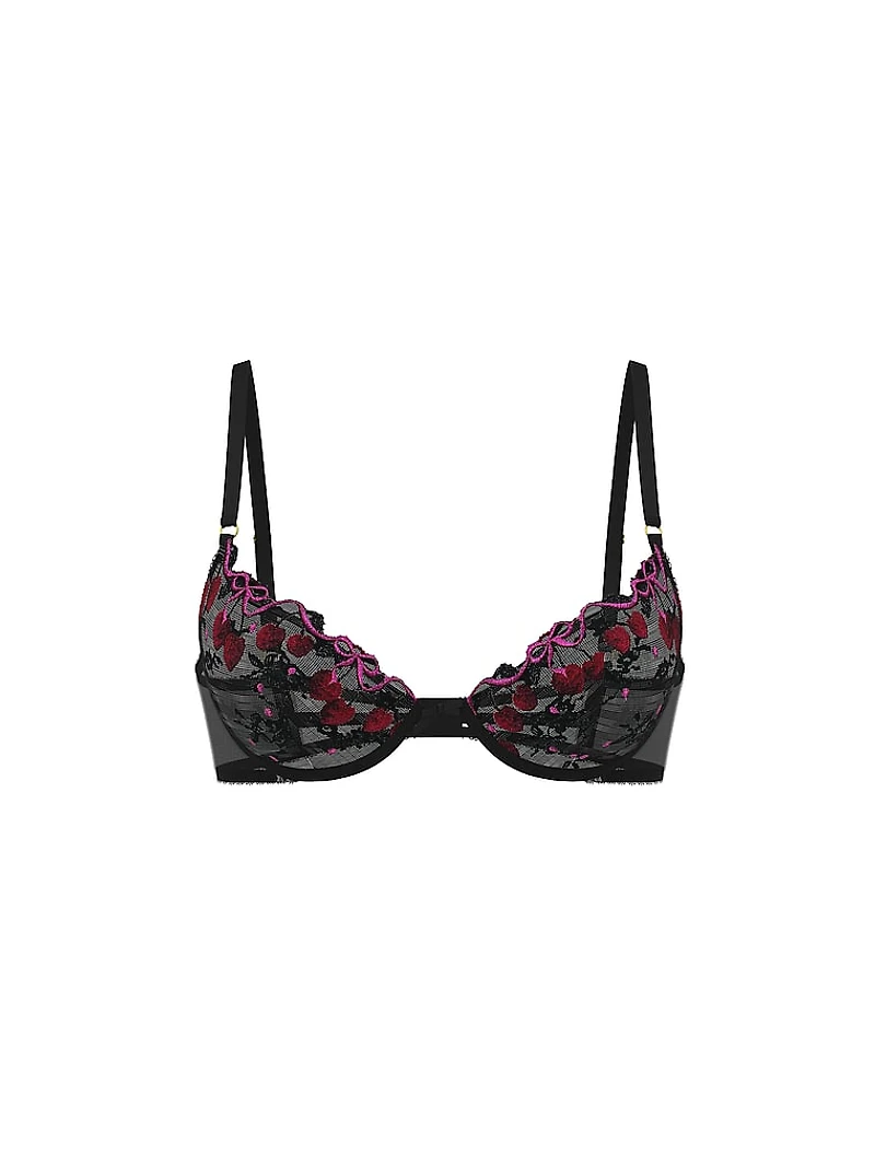 Sheer Shine Unlined Low-Cut Demi Bra