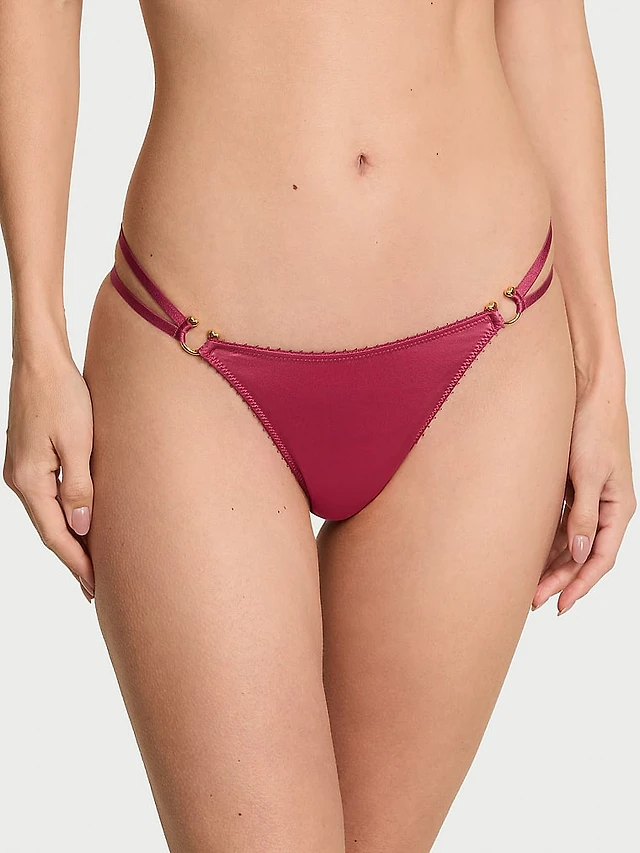 Icon by Victoria's Secret Lace Adjustable Thong Panty