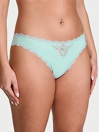 Lace-Trim Bikini Panty
