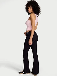 Cotton Foldover Flare Legging