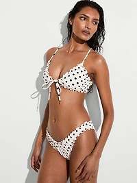 Tease Ruffle Triangle Bralette Bikini Top