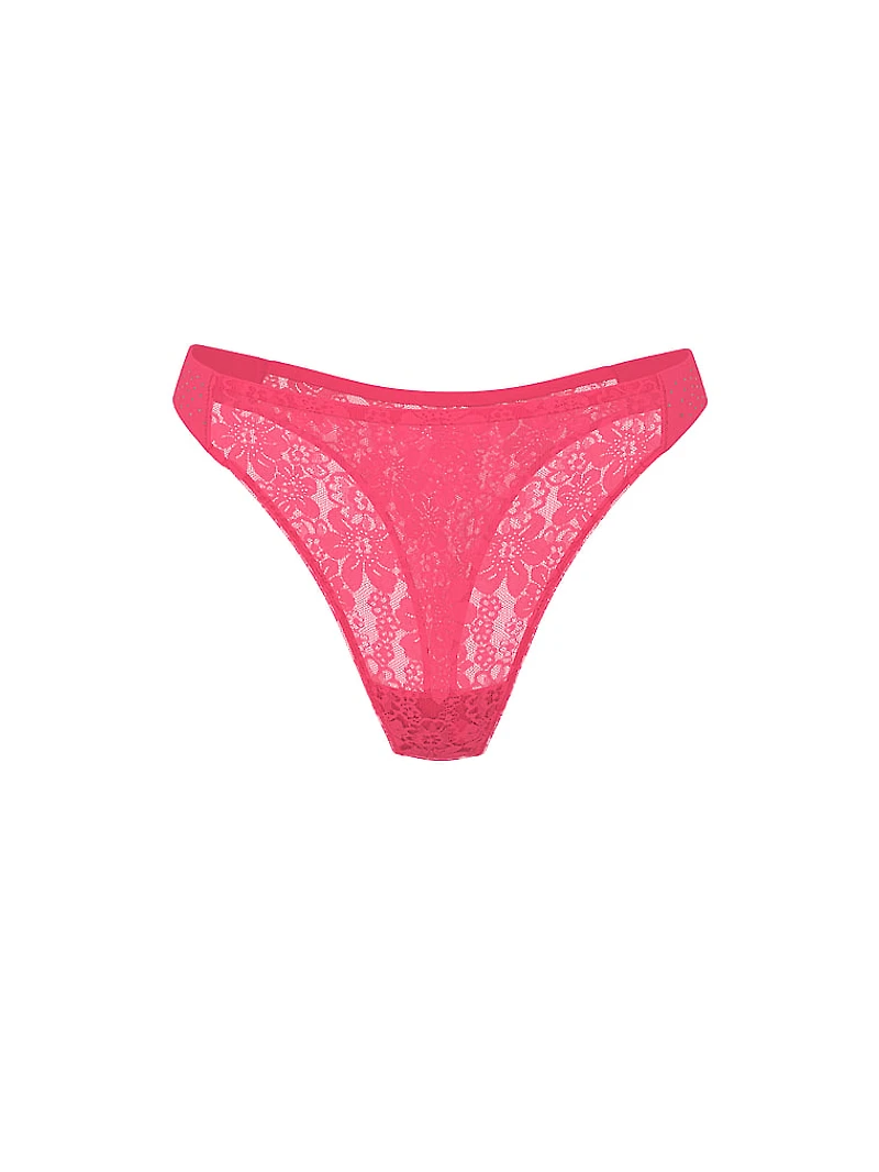 Logo Cotton Scoop Thong Panty