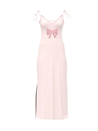 SoSoft™ Modal Bow Maxi Slip Dress