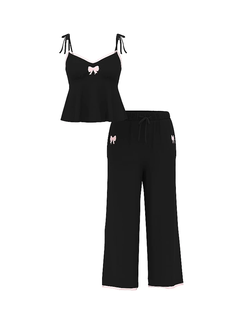 SoSoft™ Modal Bow Cami & Wide-Leg Pant Set