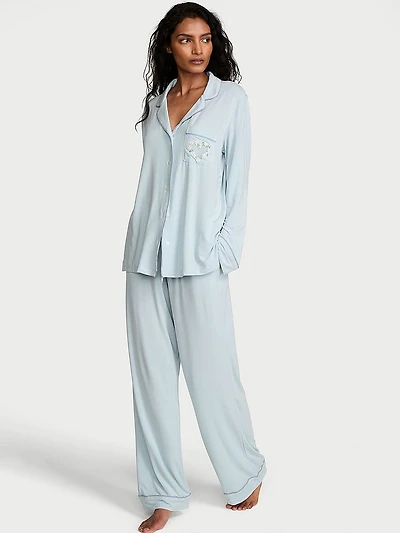 SoSoft Modal™ Ribbed Long Pajama Set