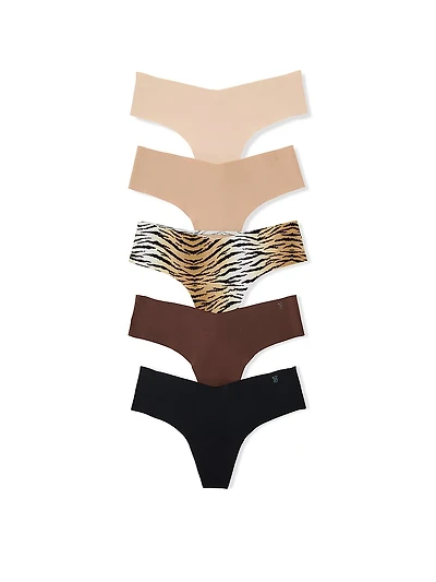 5-Pack No-Show Thong Panties