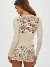 Arlo Crochet Mini Skirt