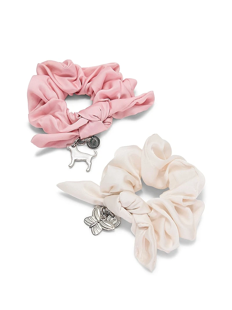 2-Pack Charm Scrunchie Set