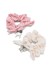 2-Pack Charm Scrunchie Set