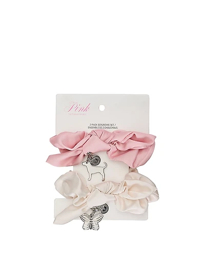 2-Pack Charm Scrunchie Set