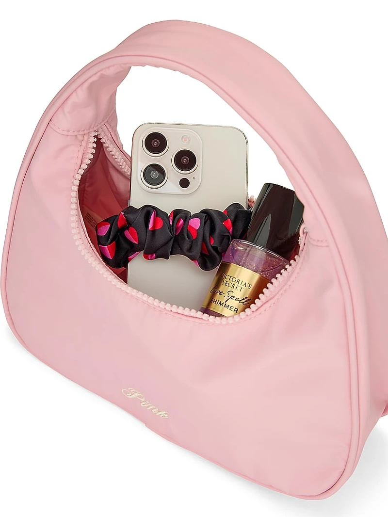 Nylon Mini Hobo Bag