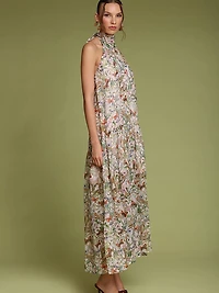 Drop-Waist Sleeveless Maxi Dress