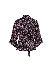 Signature Satin Mini Robe