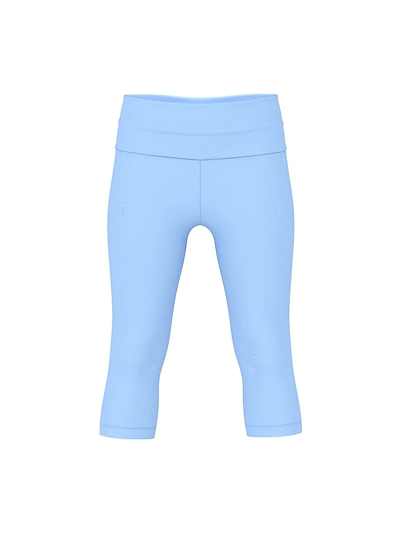 All-Day Cotton™ Foldover Capri Leggings