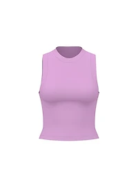 Soft Seamless High-Neck Cropped Tank