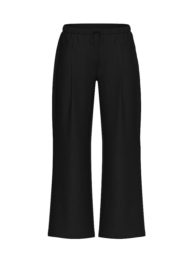 Satin Pull-On Trouser Pants