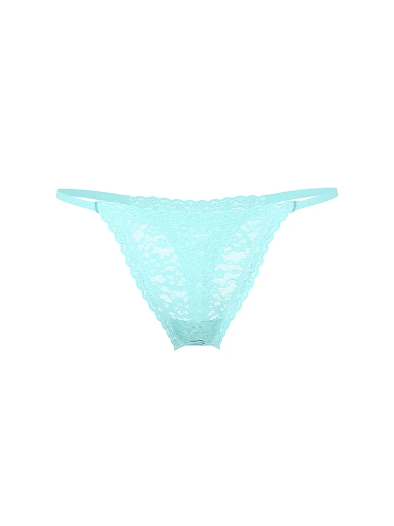 Shimmer Mesh String Thong Panty