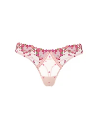 Hearts & Roses Embroidery Thong Panty