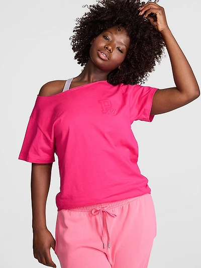 Campus Cotton™ Off-The-Shoulder Tee