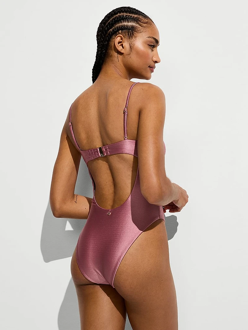 Glam Rings Twist One-Piece Swimsuit