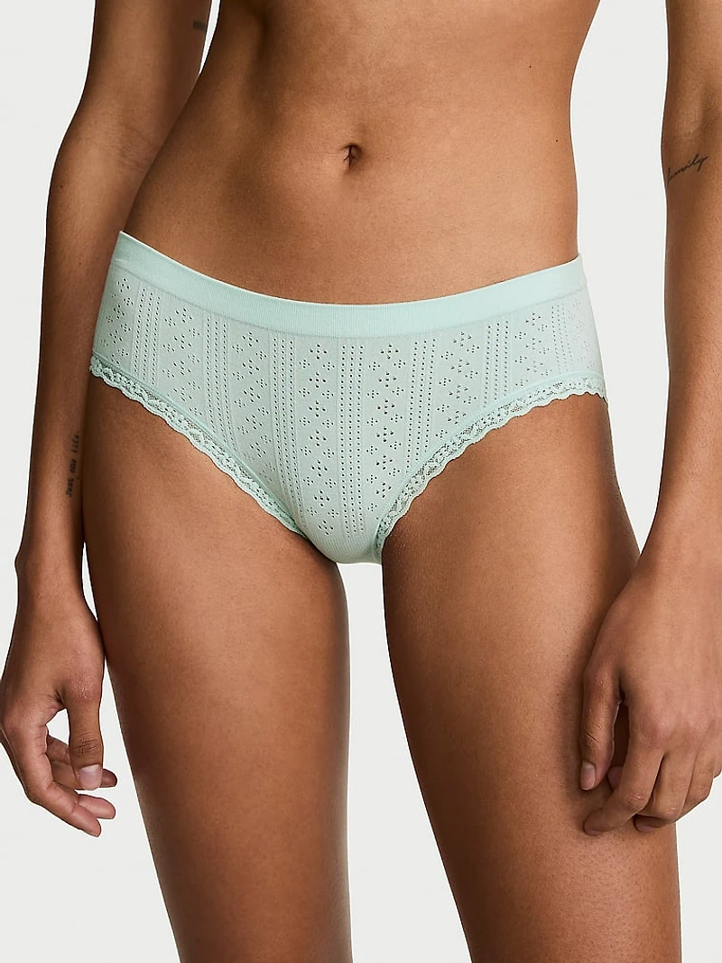 Seamless Cotton Rib Hiphugger Panty