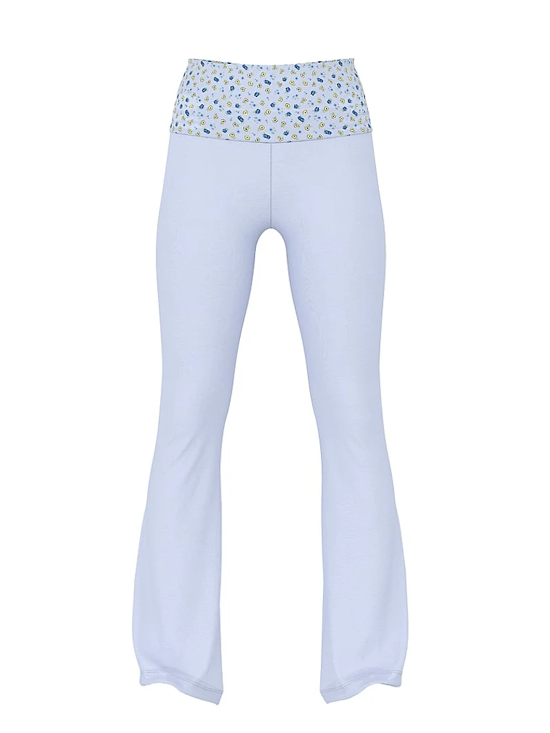 Mercer Cotton Foldover Flare Pant