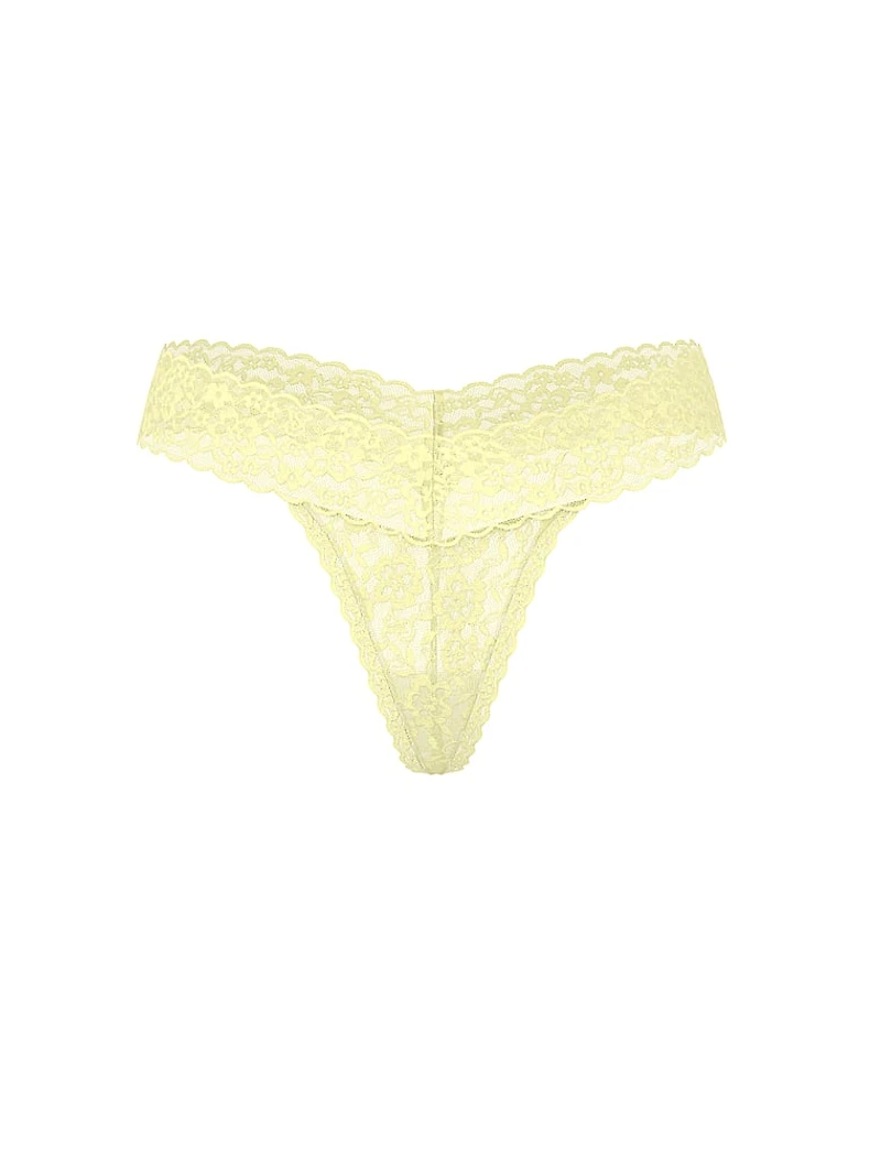 Lace Lace-Up Thong Panty
