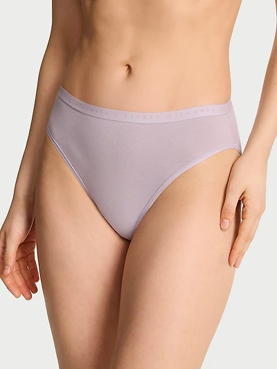 Stretch Cotton High-Leg Brief Panty