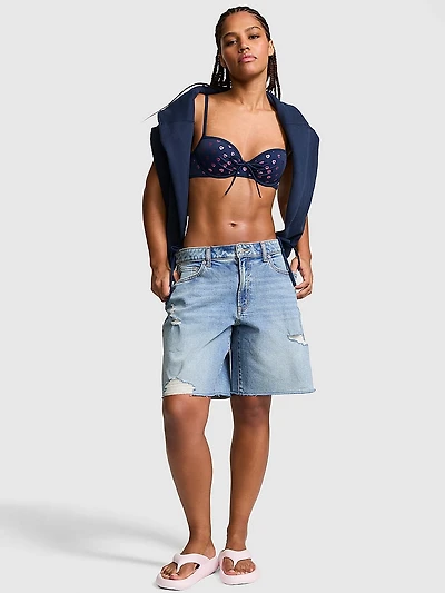 Denim by PINK Mid-Rise Baggy Jorts
