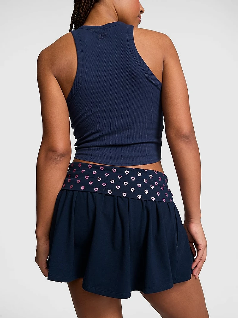 All-Day Cotton™ Foldover Flirty Mini Skort