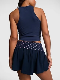 All-Day Cotton™ Foldover Flirty Mini Skort