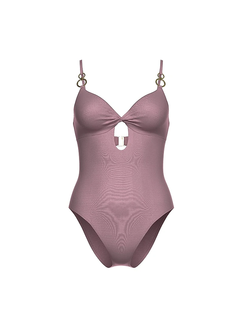 Glam Rings Twist One-Piece Swimsuit