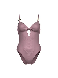Glam Rings Twist One-Piece Swimsuit