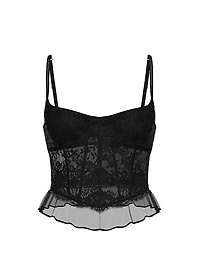 Dare to Dream Lace Ruffle Bra Top