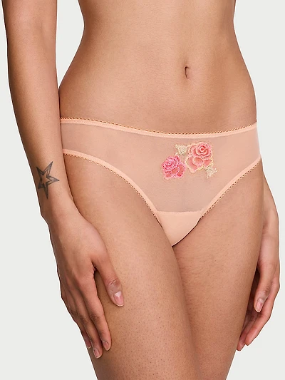 Lace-Trim Bikini Panty