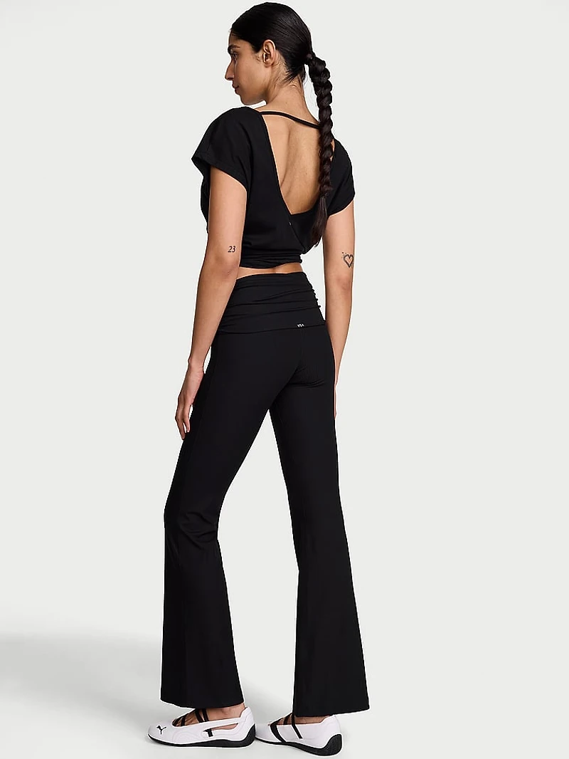 VSX Elevate™ Rib Ruched Foldover Flare Legging