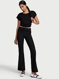 VSX Elevate™ Rib Ruched Foldover Flare Legging