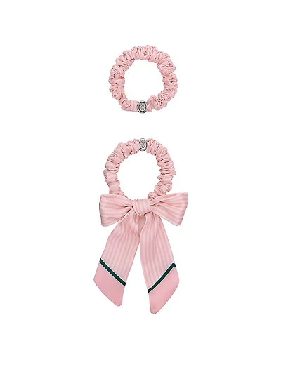 2-Pack Heritage Stripe Bow Scrunchie Set