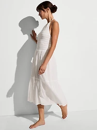 Beachwear Smocked Midi Dress