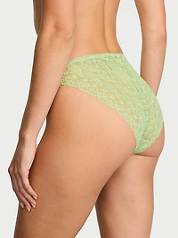 Cotton Bow Lace-Trim Bikini Panty