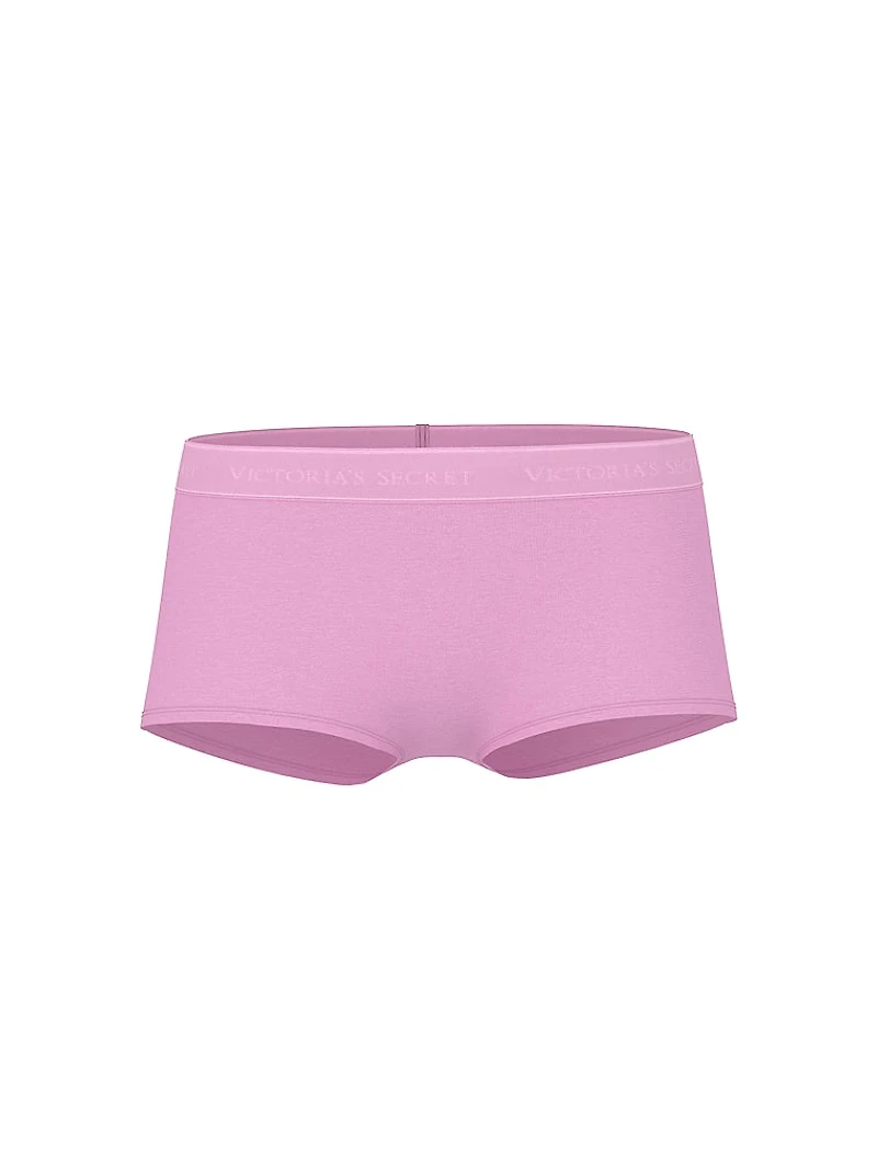 Logo Cotton Shine Patch Boyshort Panty